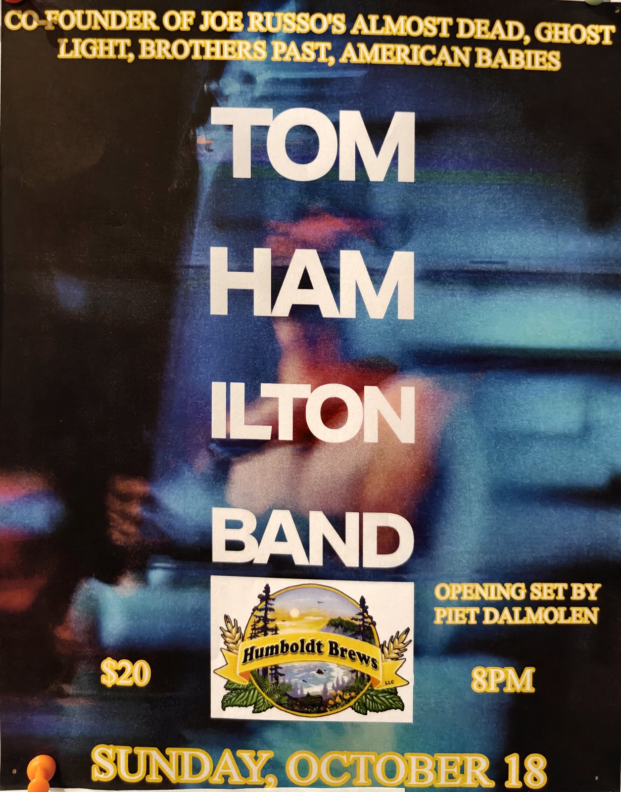 Flyer for Tom Hamilton Band