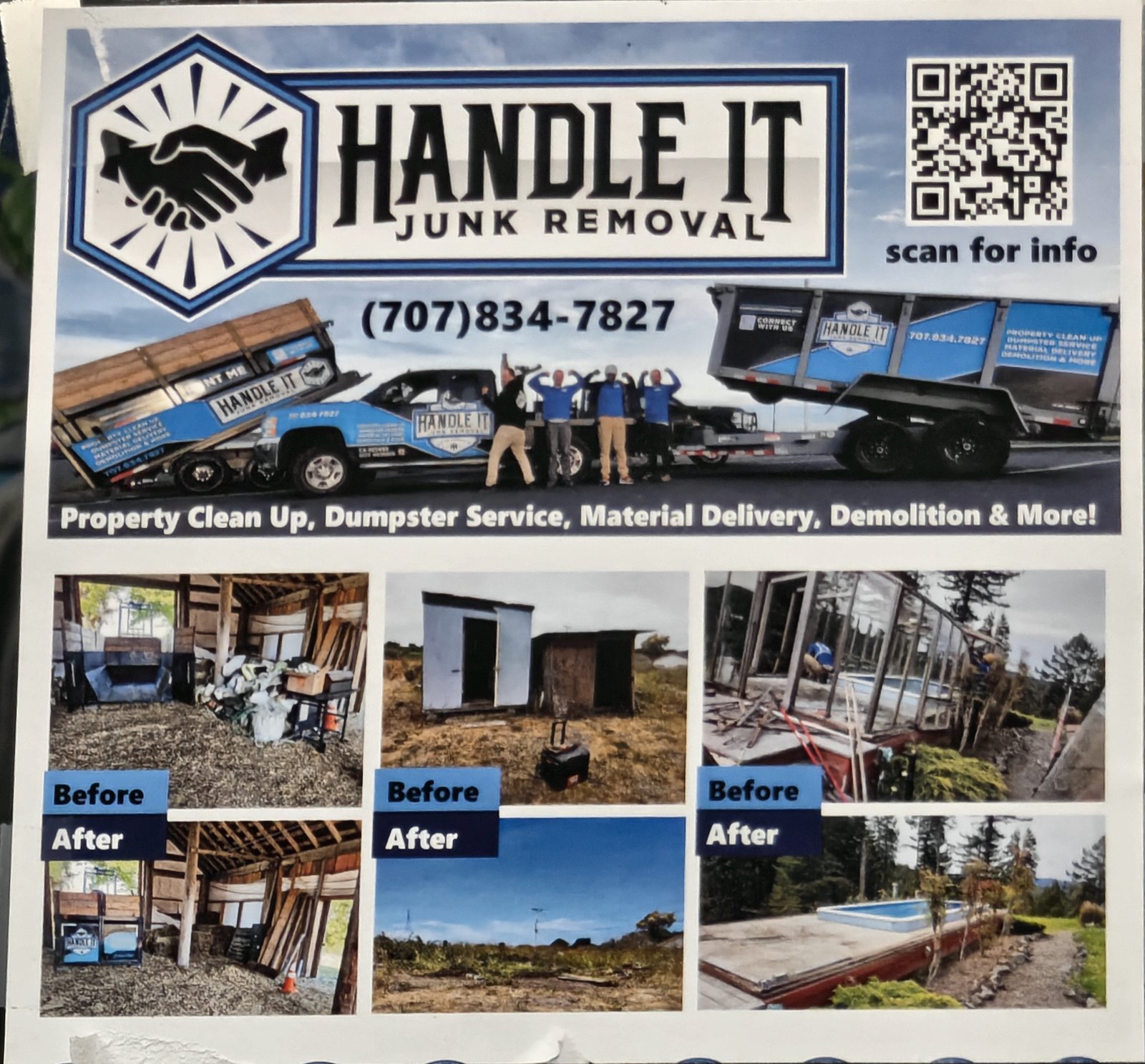 Flyer for Handle It Junk Removal
