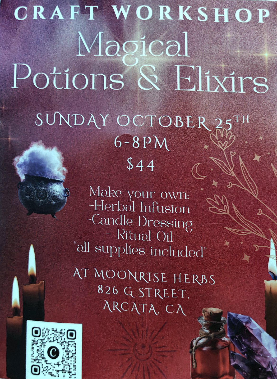 Flyer for Magical Potions & Elixirs