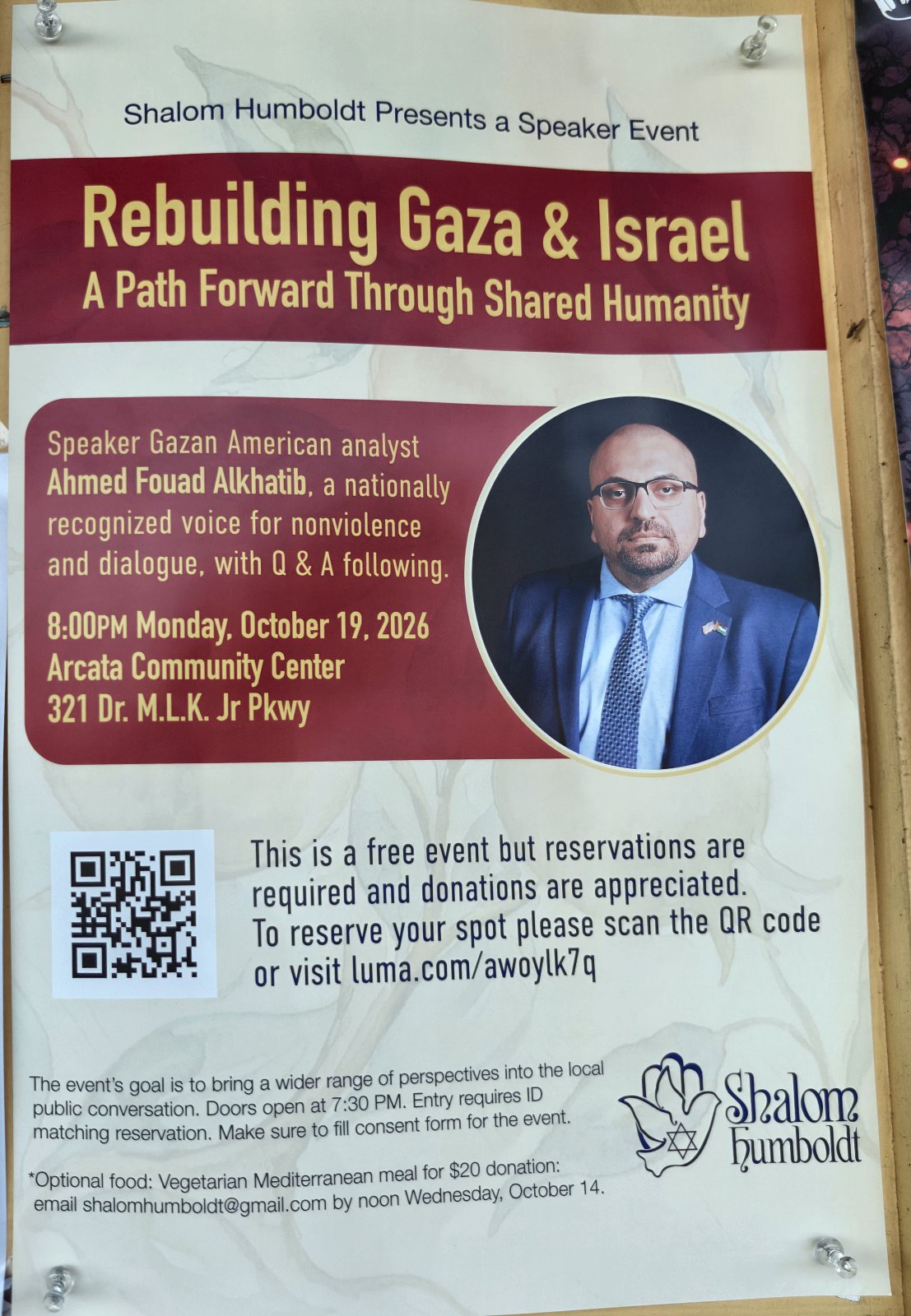 Flyer for Rebuilding Gaza & Israel: A Path Forward Through Shared Humanity