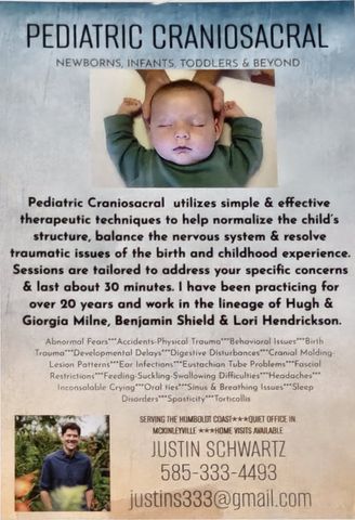 Flyer for Pediatric Craniosacral