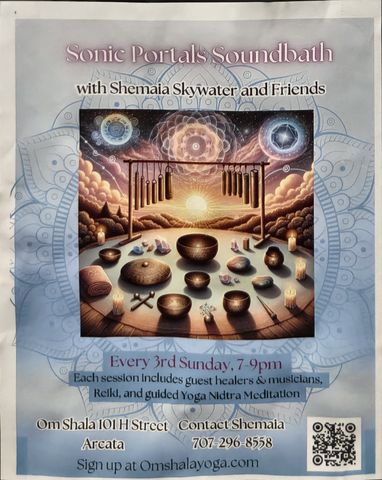 Flyer for Sonic Portals Soundbath