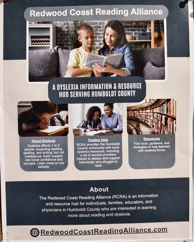 Flyer for Redwood Coast Reading Alliance