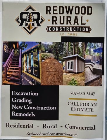 Flyer for Redwood Rural Construction