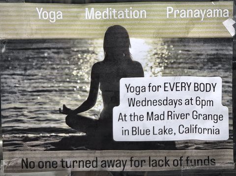 Flyer for Yoga for Every Body