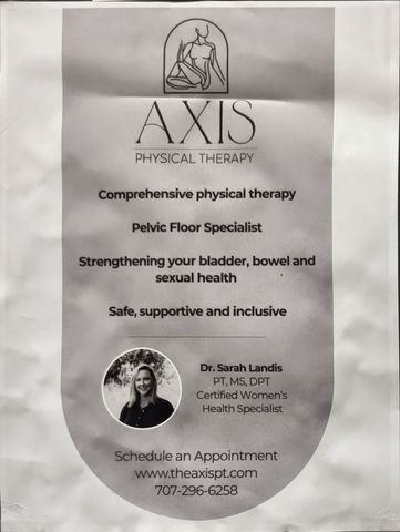 Flyer for Axis Physical Therapy