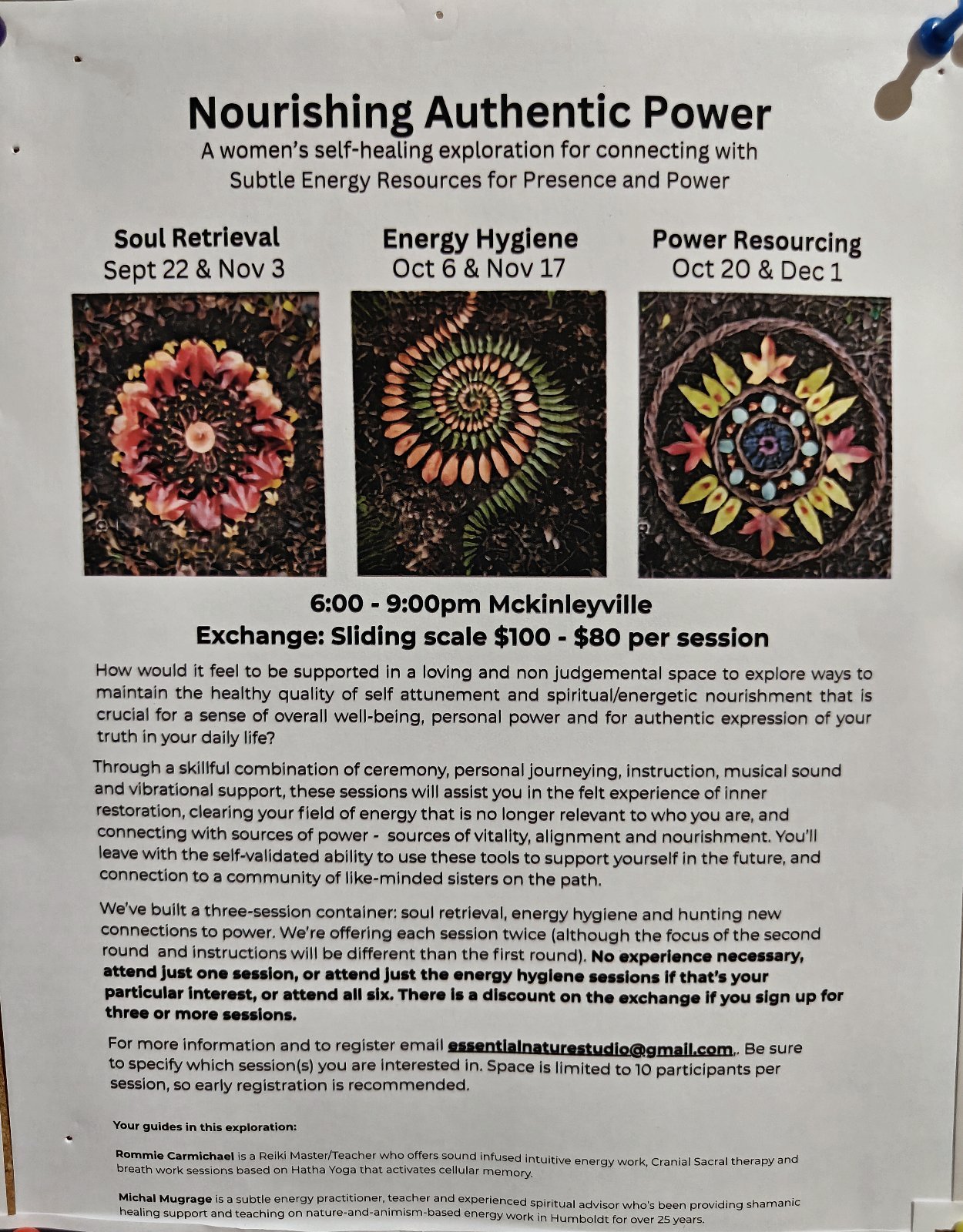 Flyer for Nourishing Authentic Power