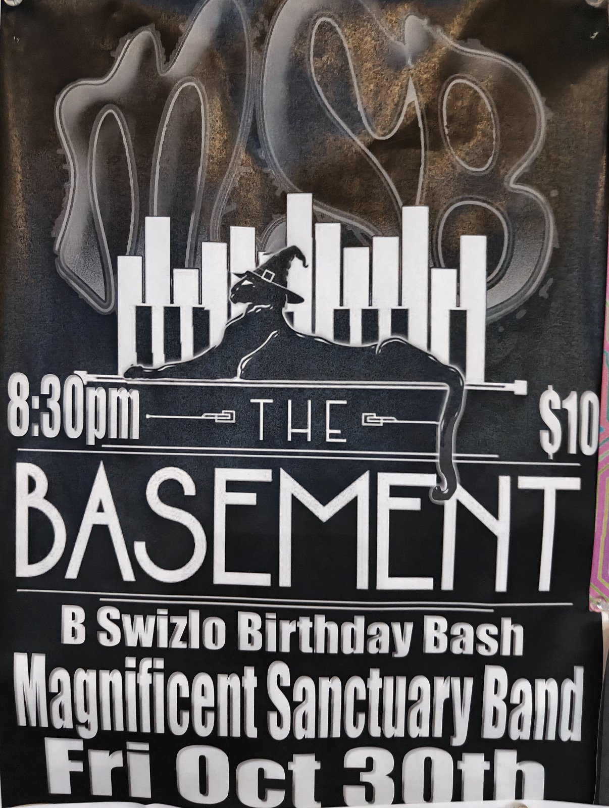 Flyer for B Swizlo Birthday Bash: Magnificent Sanctuary Band