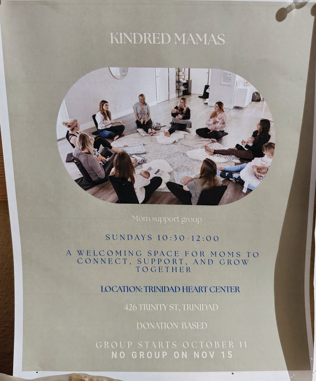 Flyer for Kindred Mamas