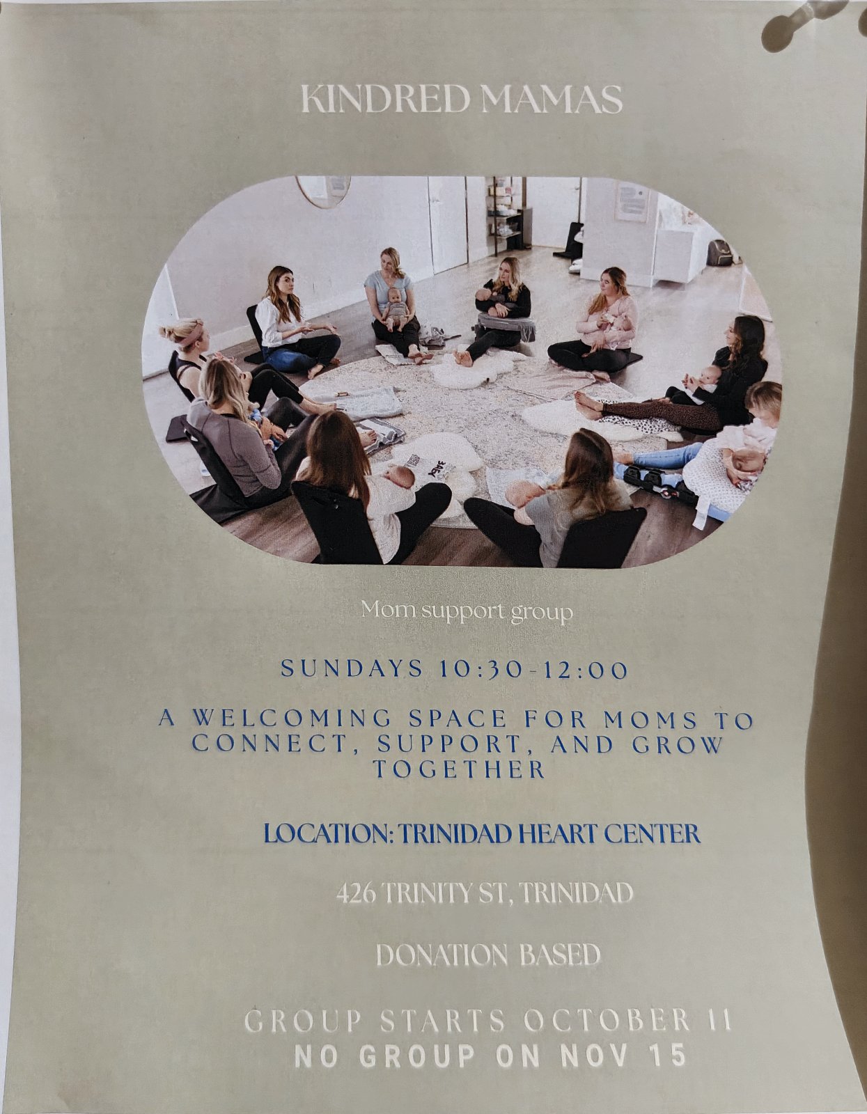 Flyer for Kindred Mamas