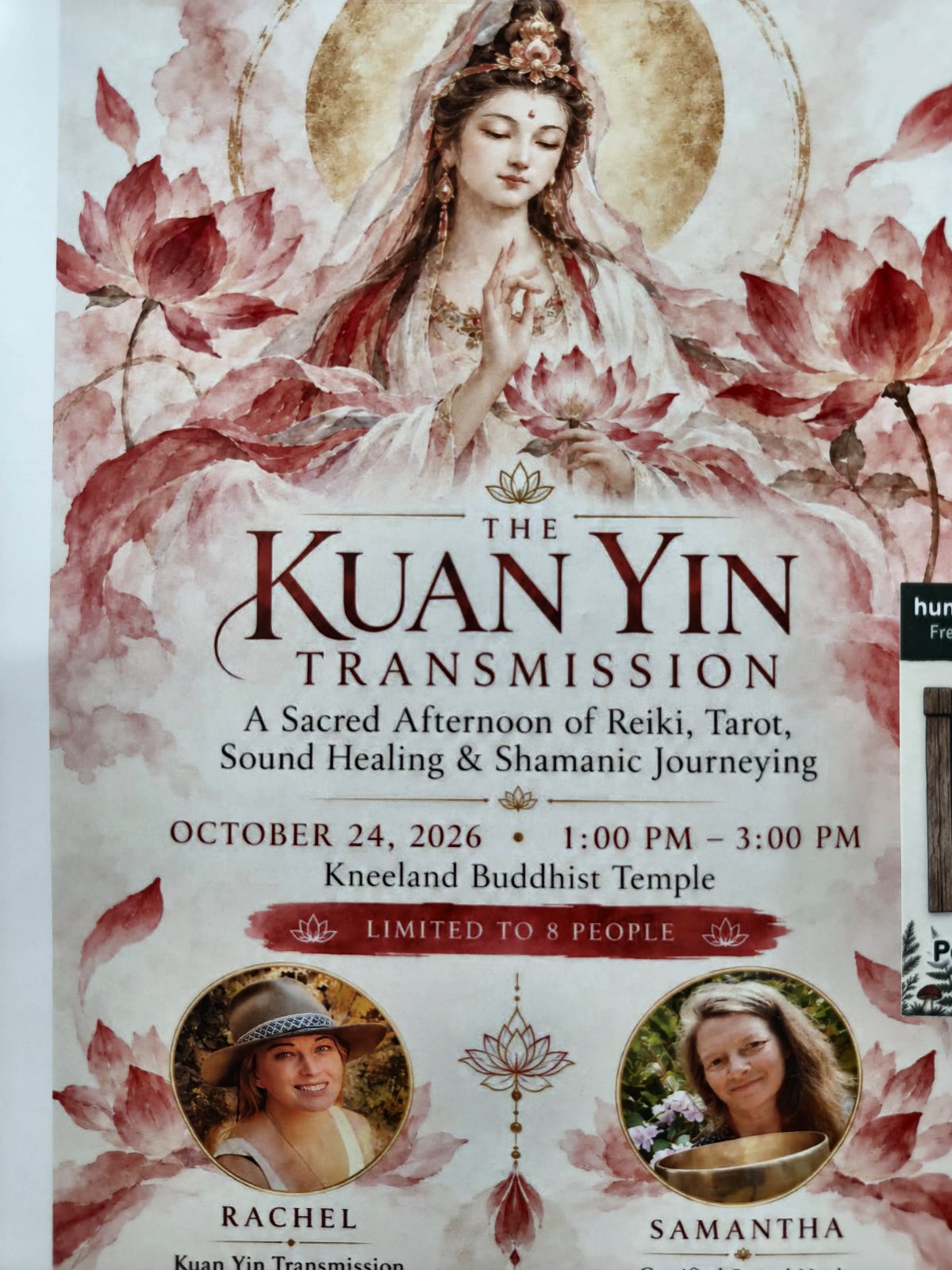Flyer for The Kuan Yin Transmission