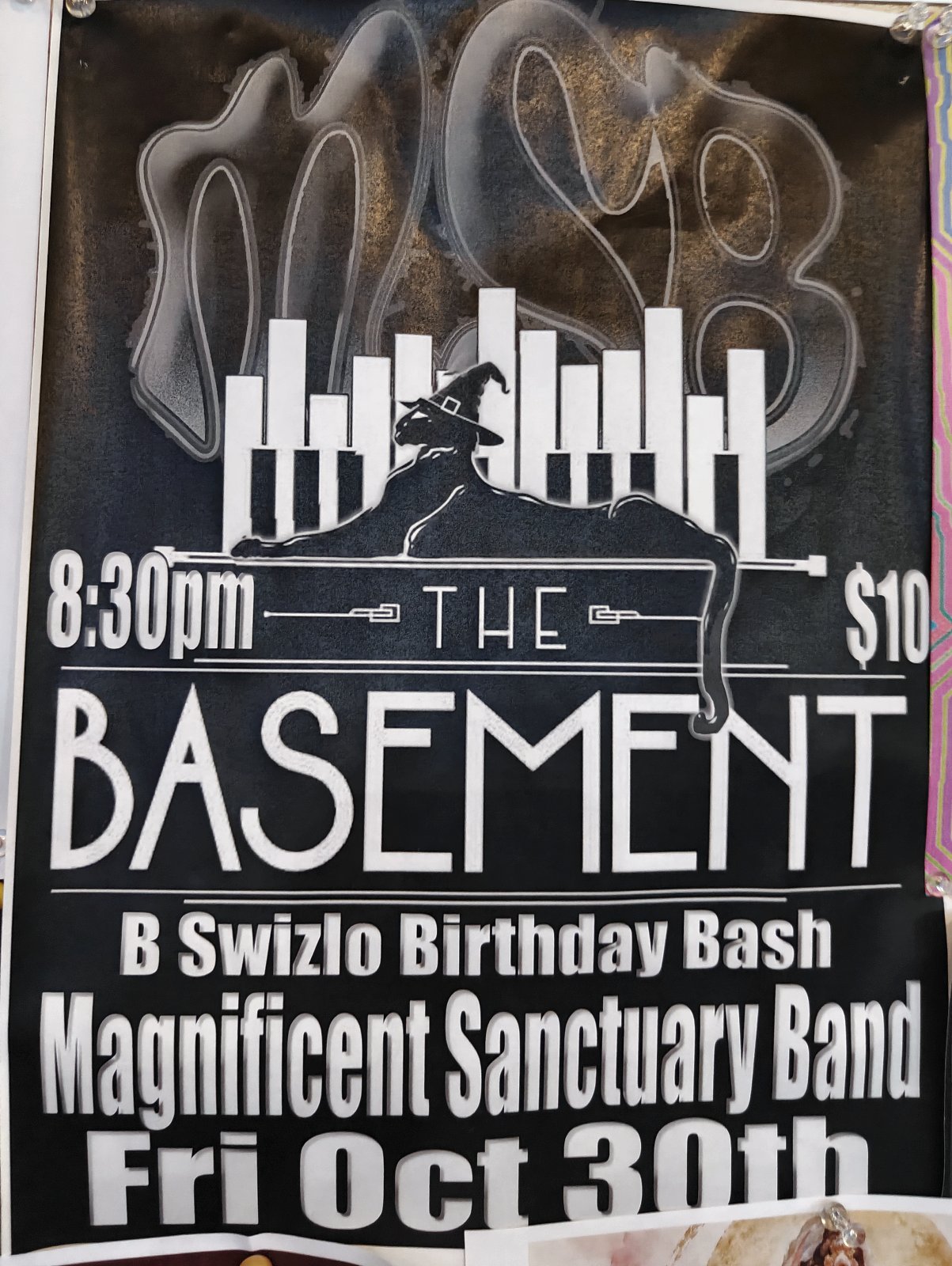 Flyer for B Swizlo Birthday Bash: Magnificent Sanctuary Band