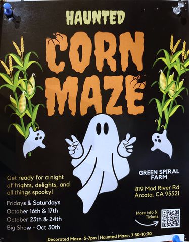 Flyer for Haunted Corn Maze
