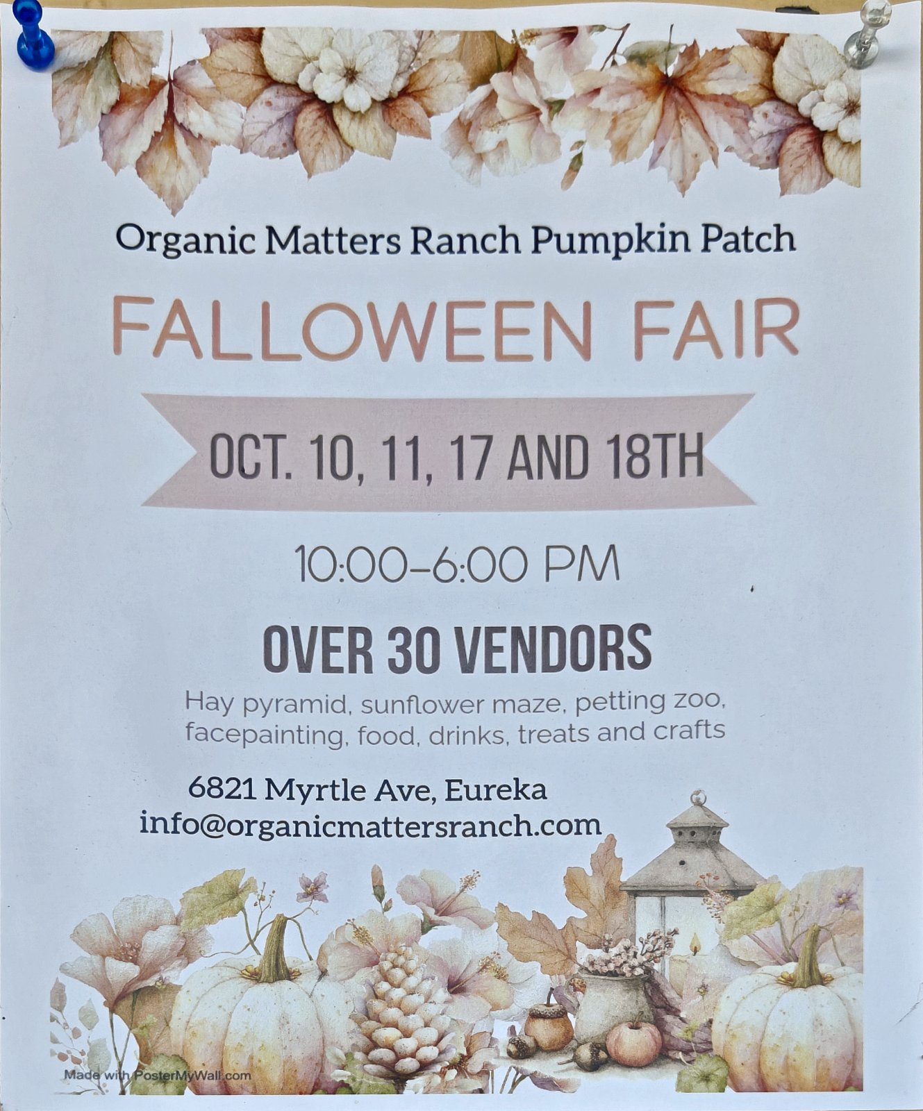Flyer for Falloween Fair