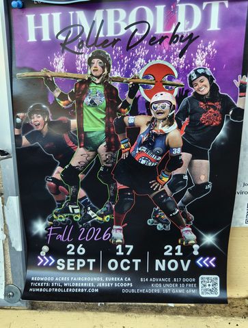 Flyer for Humboldt Roller Derby