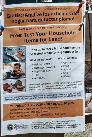Flyer for Free: Test Your Household Items for Lead!