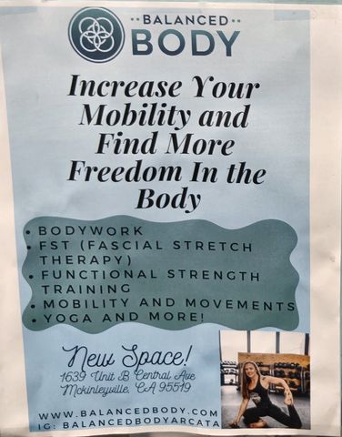 Flyer for Balanced Body