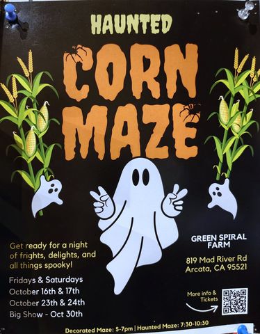 Flyer for Haunted Corn Maze