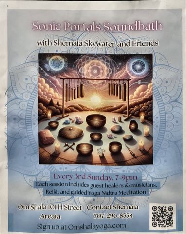 Flyer for Sonic Portals Soundbath