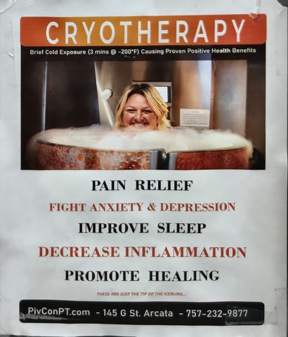 Flyer for Cryotherapy